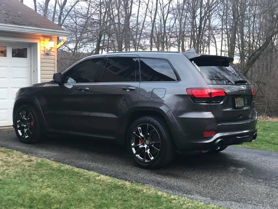 Rear view of Jeep Grand Cherokee SRT